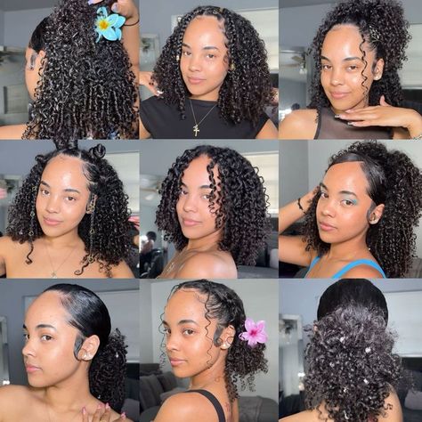 3c Curly Hair Styles, 3c Hairstyles Shoulder Length, 4a Natural Hair, Quick Curly Hairstyles, Mixed Curly Hair, Quick Natural Hair Styles, Goddess Braids Hairstyles, Cute Curly Hairstyles, Protective Hairstyles Braids