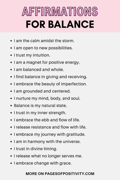 100 Powerful Affirmations for Finding Balance and Grounding