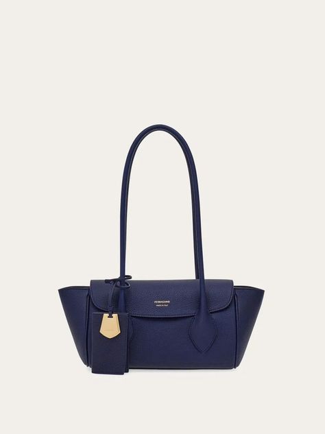 East-West tote bag (S) | Ferragamo (EU) Winter Fashion Looks, Leather Fob, Ferragamo Bag, Salvatore Ferragamo Bags, Purse Styles, Pretty Bags, East West, Vest Top, Womens Tote