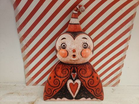 Johanna Parker Valentines Day Lovebug Wood Cutout image 0 Johanna Parker Valentines, Johanna Parker, Valentines Day Decor, Ann Doll, Art Dolls Handmade, Valentines For Boys, Digital Gift Card, Wood Cutouts, Miniature Figurines