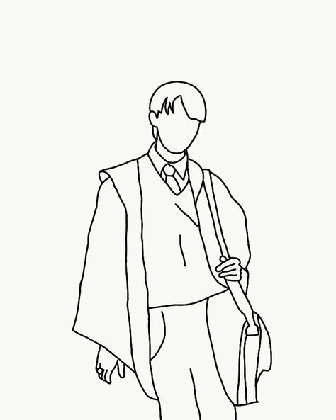 Draco Malfoy Painting Easy, Draco Malfoy Drawings Easy, Slytherin Drawing Easy, Draco Malfoy Coloring Pages, How To Draw Draco Malfoy, Draco Malfoy Sketch, Draco Drawing, Draco Malfoy Drawing, Harry Potter Lines