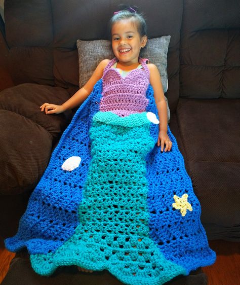 Crochet mermaid tail