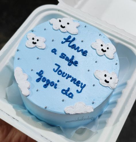 Safe Journey Cake Design, Bon Voyage Cake Australia, Bon Voyage Bento Cake, Journey Cake Design, Have A Safe Journey Cake, Bon Voyage Cake Ideas, Safe Journey Cake, Farewell Cake Designs, Bon Voyage Cake