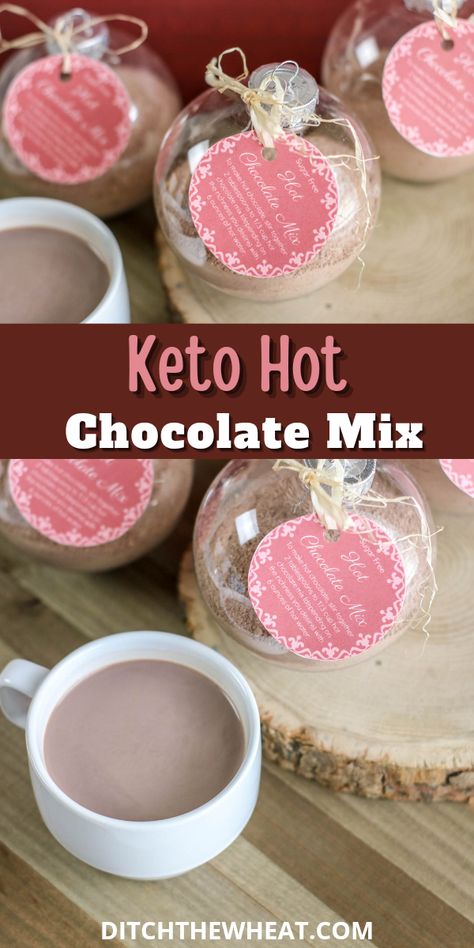 This keto hot chocolate mix recipe is not only sugar free and dairy free, but also incredibly easy to make. Plus, it makes a great keto Christmas gift for loved ones. https://rfr.bz/p9jq1vc Keto Hot Chocolate Mix Recipe Dry, Sugar Free Hot Chocolate Mix Recipe Dry, Keto Hot Chocolate Mix Recipe, Sugar Free Hot Cocoa Mix Recipe, Hot Chocolate Mix Recipes Dry, Keto Hot Cocoa, Candy Cane Hot Chocolate, Keto Hot Chocolate, Red Wine Hot Chocolate