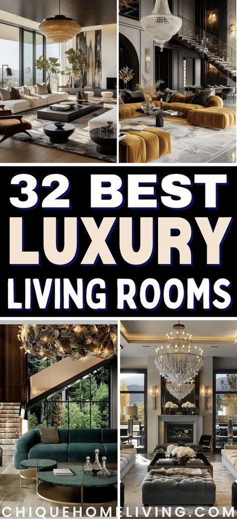 Looking to transform your living space into a luxurious retreat? ✨ Explore 32 modern luxury living room design ideas that will inspire you to create a space that exudes sophistication and style. From plush furnishings to elegant accents, find the perfect inspiration to elevate your living room with a touch of modern opulence. Dive into these stunning designs now! #LuxuryLiving #LivingRoomDesign #ModernElegance #InteriorInspiration #HomeDecor Safari Glam Living Room, Luxury Home Design Ideas, Glamorous Home Decor, Luxury Home Decor Living Room, Living Room Designs Modern Luxury 2024, Living Room Designs Modern Luxury Decor, Fancy Living Rooms Luxury, Hotel Inspired Living Room, Modern Luxe Interior Design