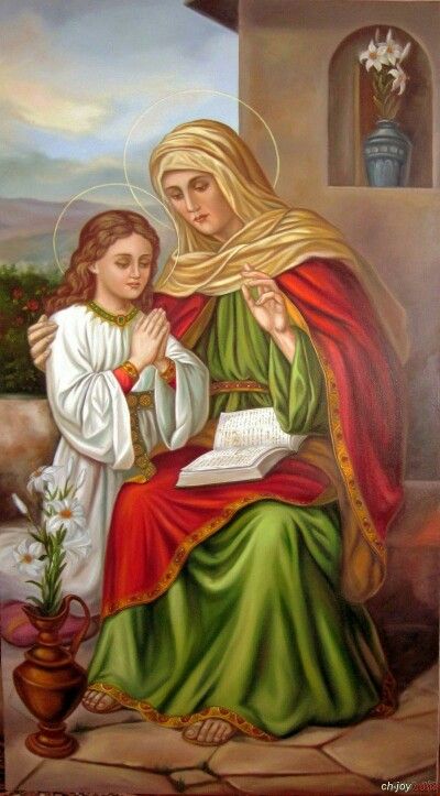 Saint Joachim, Saint Antony, Mother Mary Pictures, Sant Anna, Catholic Wallpaper, Virgin Mary Statue, Catholic Crafts, Mama Mary, Mary Statue