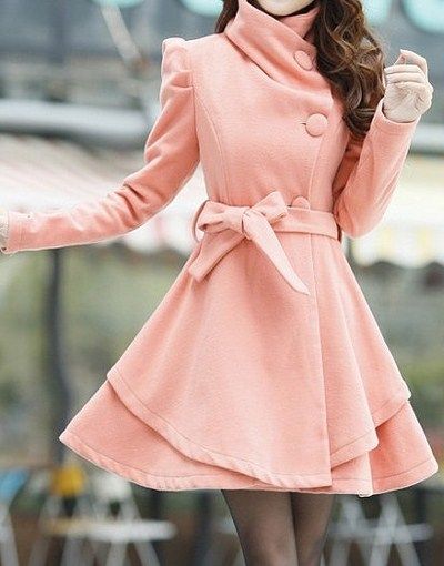 Ad Rock, Peach Clothes, Dress Coats, Mode Tips, Casual Styles, Skirt Maxi, Cooler Look, Wrap Coat, Mode Inspiration