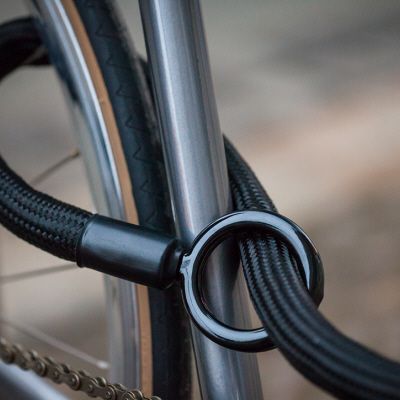 The Tex Lock is a cool, textile-heavy variation on flexible bike locks, but it weaves some big promises. After two years of development, their recent crowdfunding cycle is over and super successful, but I'm still waffling. The core of this lock design (ho ho) is a melding of woven construction Bicycle Locks, Urban Bicycle, Bike Details, Urban Bike, Lock Design, Bike Lock, Cool Bike Accessories, I Want To Ride My Bicycle, Mtb Bike Mountain