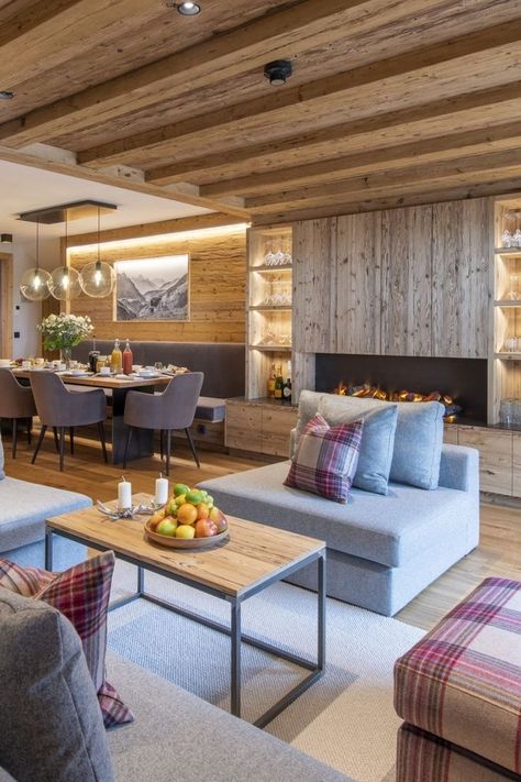 Alpine Style Interiors, Alpine Chic Interiors, Alpine Apartment Interior, Alpine Decor Chalet Chic, French Ski Chalet, Alpine Chalet Swiss Alps Interior Design, Alpine Chic, French Alps Chalet, Luxury Chalet Interior