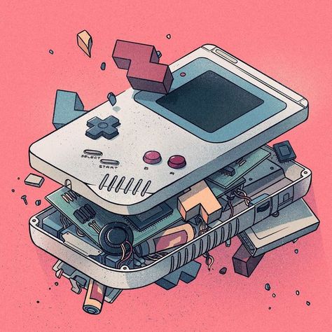 Adventure Time Cartoon, Retro Gaming Art, Time Cartoon, Nintendo Gameboy, Kit Design, Nintendo Art, Nintendo Game, Retro Game, Game Boy