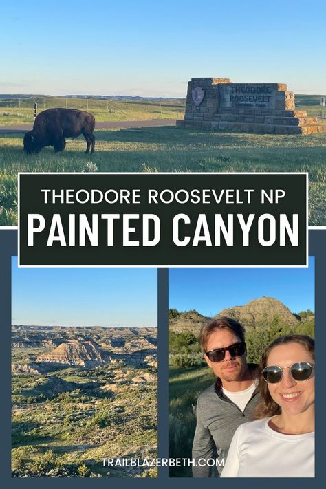 Scenic badlands of North Dakota at Painted Canyon Visitor Center of Theodore Roosevelt National Park. Roosevelt National Park, Theodore Roosevelt National Park, Theodore Roosevelt, Travel South, On The Road Again, Main Entrance, Visitor Center, North Dakota, South Dakota