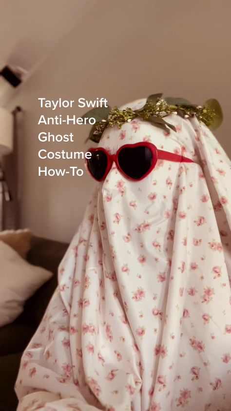 Made a wearable ghost costume from the @Taylor Swift Anti-Hero music v... | anti hero taylor swift | TikTok Taylor Swift Anti Hero Outfit Ideas, Taylor Swift Ghost Costume, Anti Hero Ghost Costume, Zombie Taylor Swift Costume, Homemade Taylor Swift Costume, Antihero Outfit Taylor Swift, Taylor Swift Halloween Party, Taylor Swift Easy Outfits, Antihero Ghosts Taylor Swift