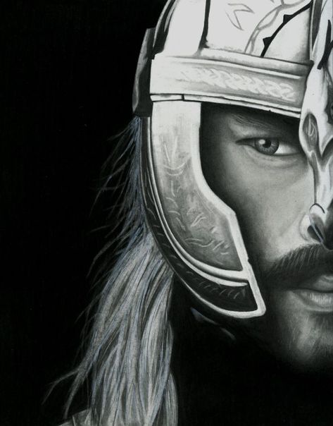 Lotr Fanart, The Two Towers, Karl Urban, The Lord Of The Rings, Middle Earth, The Rings, Tolkien, Lord Of The Rings, Original Drawing