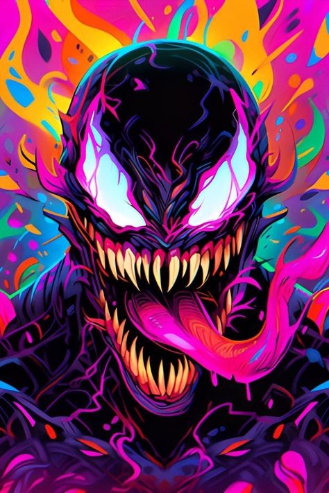 Venom Pictures, Iron Man Hd Wallpaper, Spiderman Comic Art, Marvel Wallpaper Hd, Venom Spiderman, Symbiotes Marvel, Venom Art, Venom Comics, Wall Street Art