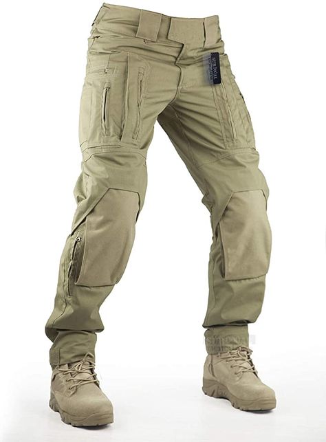 Pants With Knee Pads, Mens Outdoor Fashion, Zipper Placket, Combat Pants, Combat Trousers, Tactical Jacket, Tactical Pants, Military Gear, Gear Bag