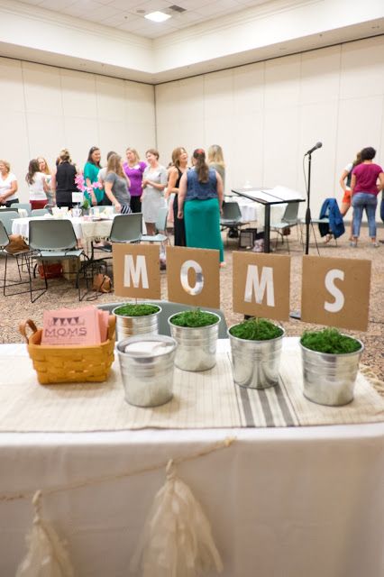 First Moms Group Session of the Year - Ideas for MOPS group Mops Centerpieces Say Yes, Mom Group Activities Ideas, Moms Of Preschoolers Mops, Say Yes Mops Theme, Mom Group Activities, Mom Group Ideas, Mops Say Yes Theme, Moms Group Activities, Mops Theme