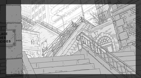 Layout Design Animation, Background Reference Drawing, Background Layout Design, Layout Animation, Animation Layout, Environment Sketch, Traditional Animation, Animation Portfolio, Game Background Art