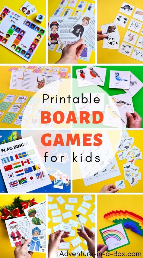 Printable board games for kids make learning a fun and engaging experience! Printable Board Games For Kids, Family Board Game Night, Family Board Game, Board Games Diy, Printable Games For Kids, Printable Board Games, Board Game Night, English Games, Family Board