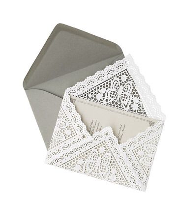 Check out these adorable DIY envelopes made from doilies. Paper Doilies, Paper Lace, E Card, Kirigami, Envelope Liners, Mail Art, Paper Envelopes, Doilies, Diy Wedding