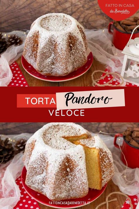 Pandoro Recipe, Pandora Cake, Chiffon Cake, Cake Balls, Bread Recipes Homemade, Pastry Recipes, Verona, Bread Recipes, Christmas Cookies