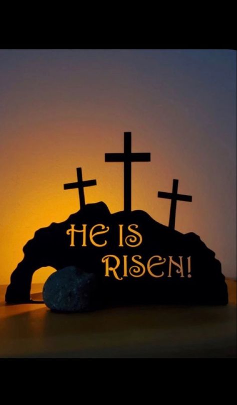 He Is Risen Pictures Easter, He Is Risen Art, Easter Resurrection Scene, Easter Images Jesus, He Has Risen Easter, Easter Wallpapers, Bible Aesthetic, Christian Products, Easter Paintings