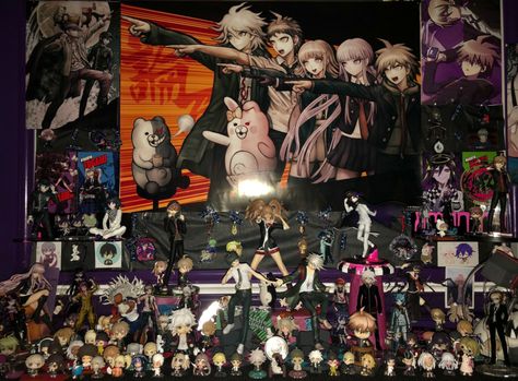 Danganronpa Shrine full | MyFigureCollection.net Danganronpa Ita Bag, Anime Character Shrine Ideas, Danganronpa Room Decor, Danganronpa Bedroom, Character Shrine Ideas, Bedroom Ideas Big, Danganronpa Figures, Anime Bedrooms, Nagito And Kokichi