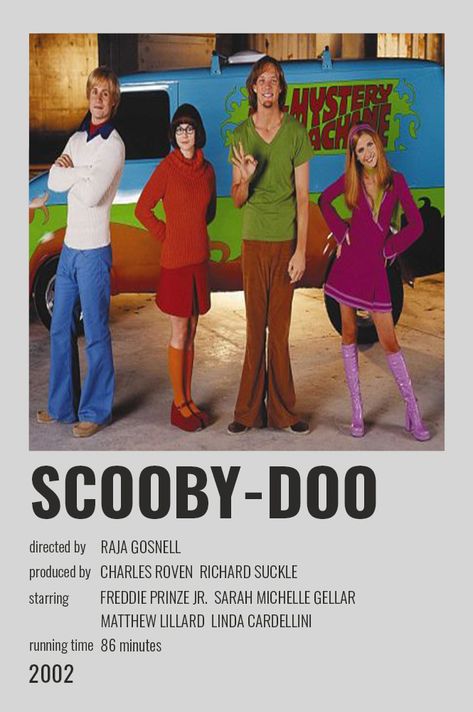 Scooby Doo 2002, Polaroid Movie Poster, Indie Movie Posters, Scooby Doo Movie, Film Polaroid, Iconic Movie Posters, Movie Card, Film Posters Minimalist, Film Poster Design