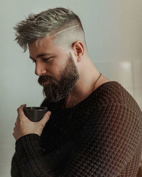 25 Best Crew Cut Haircut Looks for Men in 2023 | FashionBeans Mens Hairstyles Round Face Guys, Faded Beard Styles For Men, Viking Hairstyles Men, Badass Hairstyles, Hairstyles For Guys, Round Face Men, Man With A Beard, Mens Hairstyles With Beard, Beard Haircut