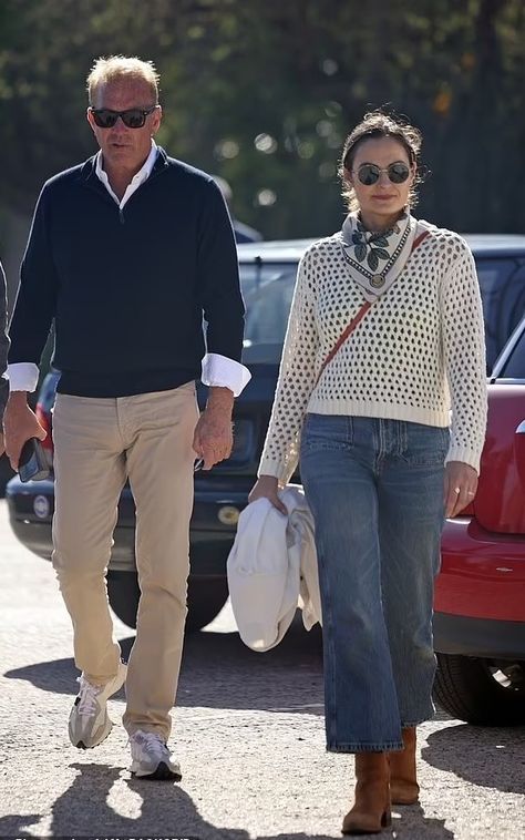 Kevin Costner  and  daughter  Annie Costner Kevin Costner Style, Annie Costner, Hubba Hubba, Kevin Costner, Clothing Styles, Mens Clothing, Mens Clothing Styles, What To Wear, Actors