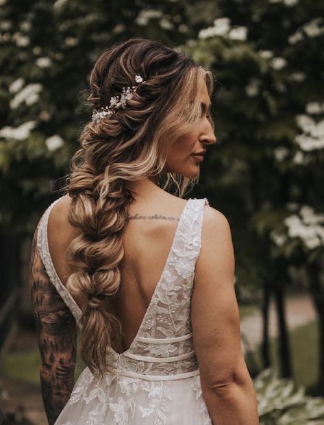 Boho Wedding Braid, Cute Homecoming Hairstyles, Bohemian Wedding Hairstyles, Hairstyles Bohemian, Braids Bohemian, Curl Hairstyles, Homecoming Hairstyles For Long Hair, Wave Hairstyles, Bridal Hairstyles With Braids