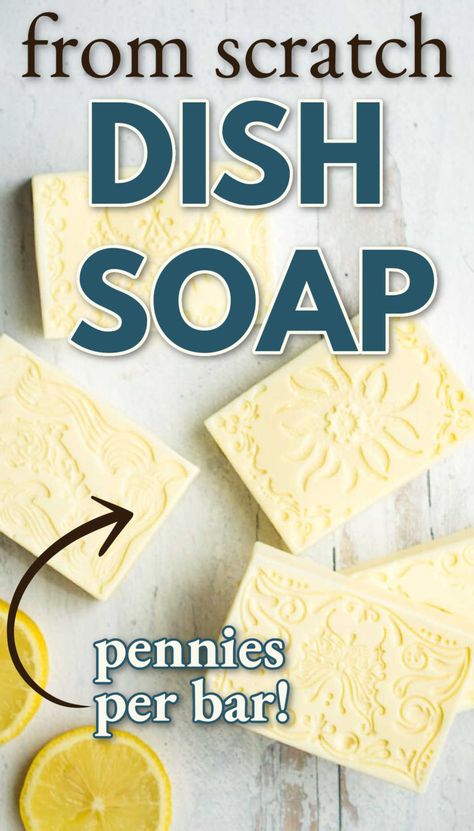 Make Dish Soap, Bar Dish Soap, Make Your Own Bar, Dish Soap Recipe, Dish Soap Bar, Homemade Dish Soap, Frugal Kitchen, Diy Dish Soap, Natural Cleaning Products Diy