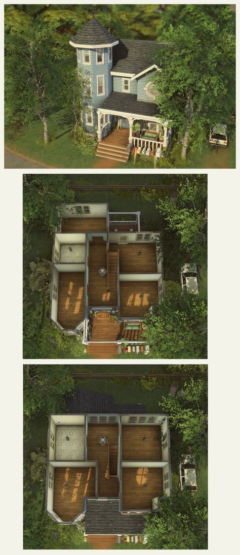 Cheap Sims 4 House, Beach House Layout, Sims 4 Family House, Sims 4 Family, Small House Layout, Sims 4 House Plans, House Template, Sims 4 House Design, Family House Plans