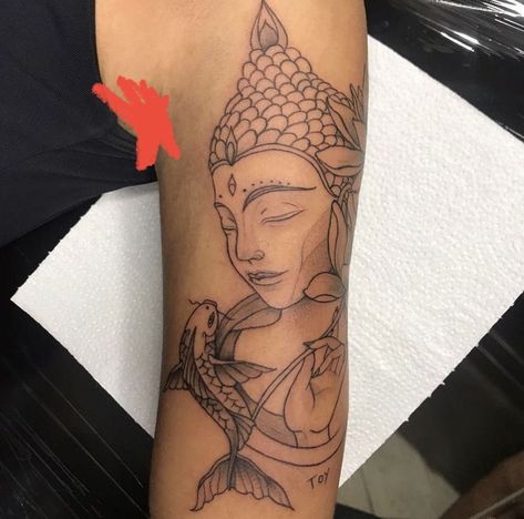 Cute Thigh Tattoos, Buddha Tattoo Design, Tatoo Inspiration, Clever Tattoos, Buddha Tattoo, Top Tattoos, Sleeve Tattoos For Women, S Tattoo, Piercing Tattoo