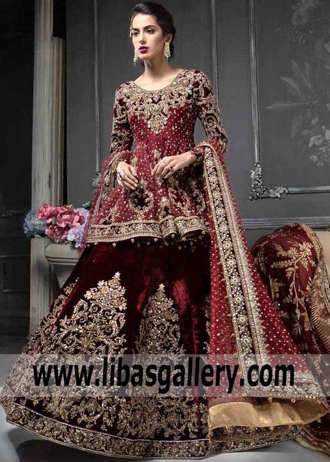 A huge range of Pakistani Bridal Wear | The best Designer Bridal Dress shops in UK, USA, Canada Wedding Dresses Pakistani, Pakistani Bridal Dress, Red Bridal Dress, Desi Wedding Dresses, Bridal Dresses Pakistan, Pakistani Wedding Outfits, Pakistani Wedding Dress, Gaun Fashion, 파티 드레스