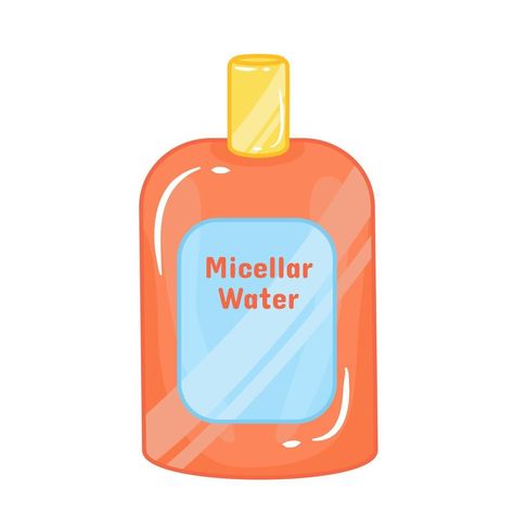 Summer theme skincare micellar water bottle Micellar Water, Summer Theme, Water Bottle, For Free, Clip Art, Water, Beauty, Quick Saves