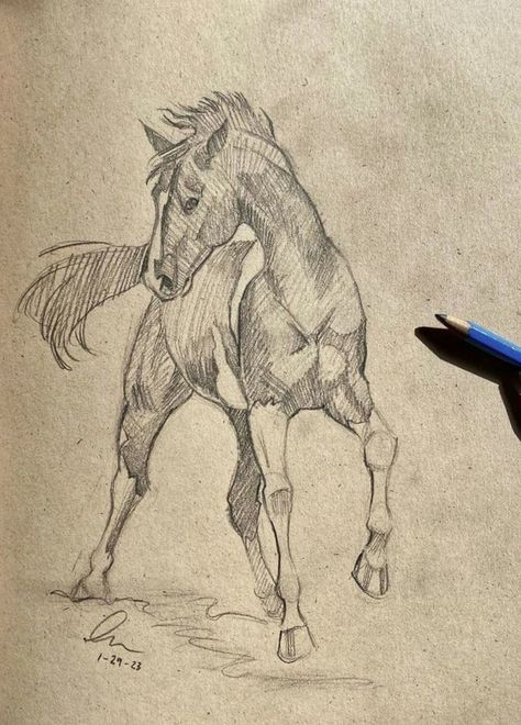 Drawing Ideas Horse, Horse Drawing Ideas, Horse Sketch Art, Horse Sketches, Aesthetic Drawing Ideas, Horse Art Ideas, Inspiring Aesthetic, Drawing Horse, American Traditional Tattoo Ideas