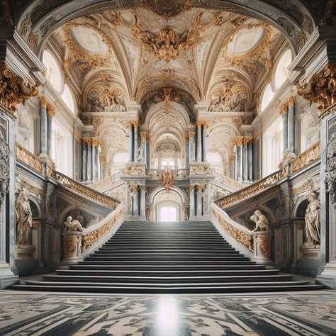 Luxurious Palace, Dream House Pictures, Royal Estate, Baroque Palace, Anime Places, Palace Interior, Castle Aesthetic, Luxury House Interior Design, Ideas Hogar