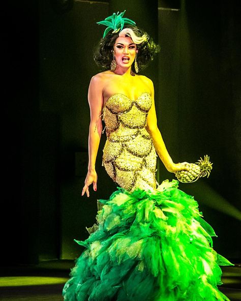 #dtla #performance #drag #lebal #manilaluzon #unitedartiststheater #theater #art #citizenla #earjelly @citizenla @manilaluzon #costume #pineapple Race Wallpaper, Outfit Themes, Gay Costume, Drag Fashion, Theater Art, Manila Luzon, Carnival Ideas, Drag Star, Pineapple Dress