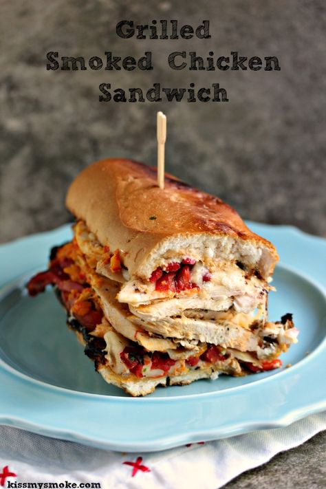 Grilled Smoked Chicken Sandwich with Roasted Red Peppers, Mozzarella, and Red and Yellow Pepper Pesto Smoked Chicken Sandwich, Grilled Mozzarella, Basil Tofu, Crockpot Vegan, Pepper Pesto, Meals Vegan, Chicken Grilled, Vegan Sandwiches, Chicken Sandwich Recipes