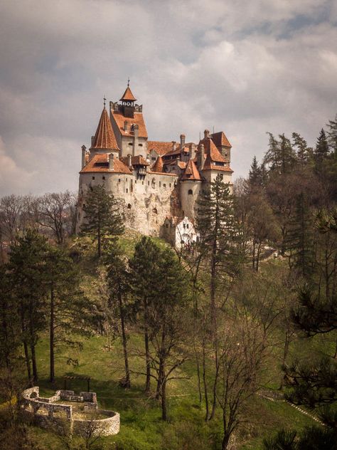 Bran Castle, Romania (by Dietmar K.) Draculas Castle Romania, Bran Castle Romania, Castle Romania, European Castle, Bran Castle, Dracula Castle, Castle Mansion, Castle Aesthetic, European Castles