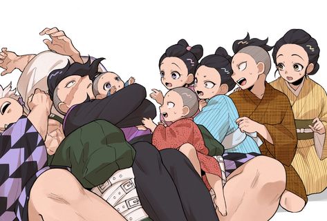 Shinazugawa Family, Oc Manga, Demon King Anime, Demon Hunter, Dragon Slayer, Dessin Adorable, Demon King, Kimetsu No Yaiba, Slayer Anime