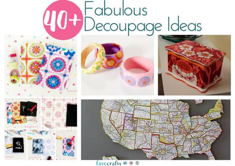 There's a lot to love about decoupage and collage projects. This collection features decoupage furniture, decoupage wood boxes, and so much more! Decoupage Materials, Decoupage Chair, Mod Podge Projects, Pool Noodle Crafts, Fabric Decoupage, Decoupage Crafts, Decoupage Tutorial, Mod Podge Crafts, Decoupage Wood