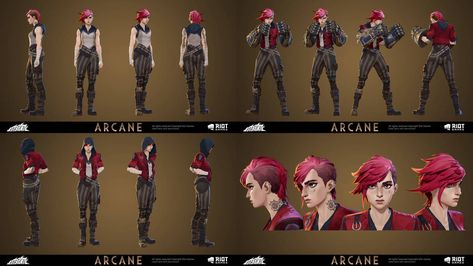 Arcane Vi Character Sheet by michaelxgamingph on DeviantArt Arcane Character, Vi Cosplay, Arcane Vi, Arcane League Of Legends, Vi Arcane, Vi League Of Legends, Drawing Examples, League Of Legends Characters, Model Sheet