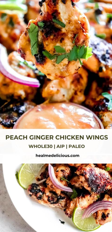 Ginger Chicken Wings, Autoimmune Diet Recipes, Autoimmune Recipes, Autoimmune Paleo Recipes, Aip Paleo Recipes, Whole30 Dinners, Recipes Paleo, Autoimmune Paleo, Ginger Chicken