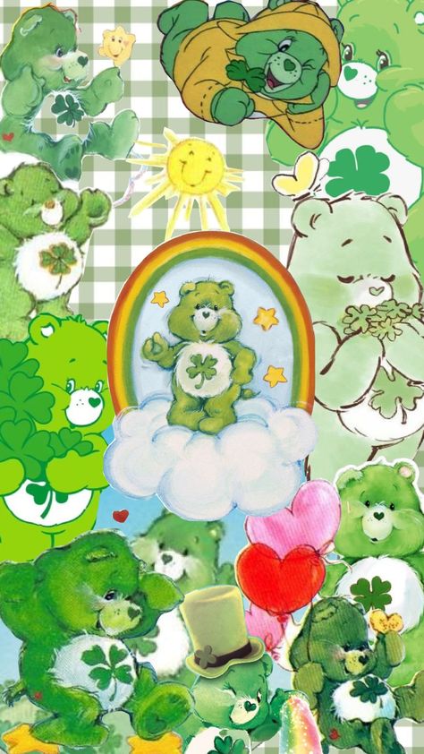 Good Luck Bear Fun Facts: He can make his own four leaf clovers 🍀 and He also never runs out of good luck, always instilling power of self confidence in others by removing all doubt from some ones heart. Good Luck Bear's horoscope sign is Aries ♈️. He is known to have an Irish accent. #lucky#carebear#goodluck#aries Lucky Bear, Irish Accent, Horoscope Signs, Care Bear, Four Leaf Clover, Good Luck, Fun Facts, Phone Wallpaper, Hello Kitty