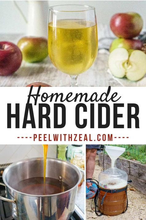 The best homemade hard cider recipe for home brewers. A dry hard cider, this 5 gallon recipe is easy to make and good for first time brewers. Make hard apple cider or hard pear cider with this recipe. How To Make Hard Cider, Hard Apple Cider Recipe, Mead Making, Hard Cider Recipe, Milk Ideas, Pear Wine, Making Hard Cider, Cider Recipes, Kitchen Magick