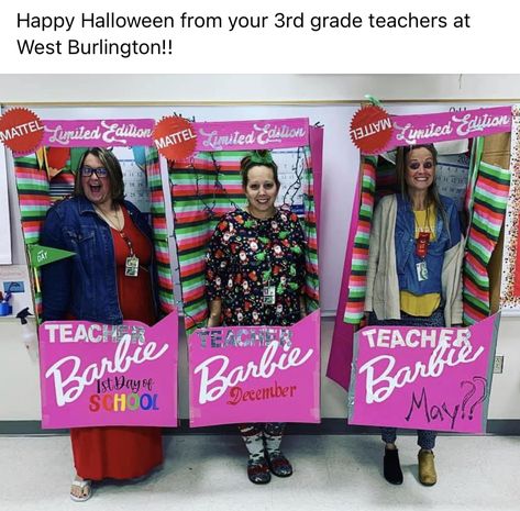 Soccer Barbie Costume, Sleepover Barbie Costume, Autumn Teaching Ideas, Barbie Halloween Costume, Xmas Costumes, Teacher Halloween Costumes, Team Costumes, Teacher Costumes, Teaching Holidays