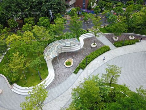 Parking Plan, Plaza Design, Urban Landscape Design, Shenyang, Landscape Design Plans, Landscape Architecture Design, Chinese Landscape, Parking Design, Roof Garden