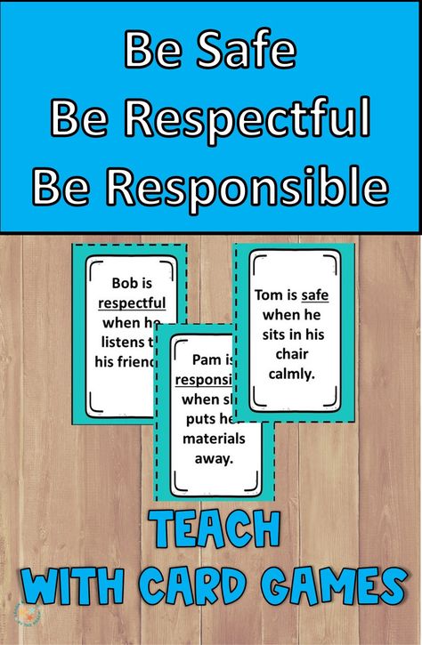 Be Safe Be Respectful and Responsible are values that can be taught. Use these lesson ideas and card games to practice these classroom expectations. Classroom Routines And Procedures, 2nd Grade Activities, Building Classroom Community, Classroom Expectations, Classroom Procedures, Classroom Routines, 2nd Grade Classroom, Ways Of Learning, Classroom Rules