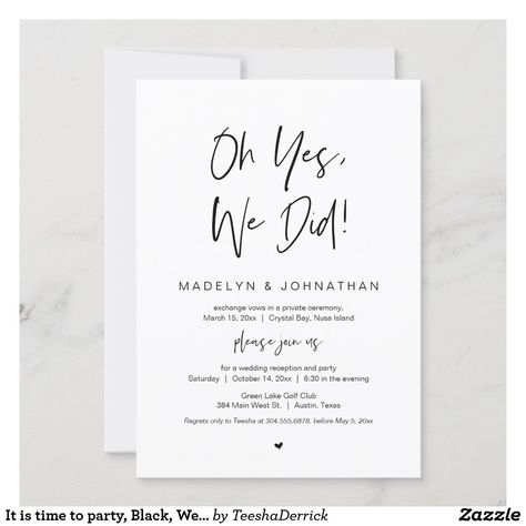 Elopement Quotes, Eloping Invitation, Elopement Invitations, Reception Invite, Marriage Invitation, Marriage Invitation Card, Elopement Party, Elopement Invitation, Marriage Invitations